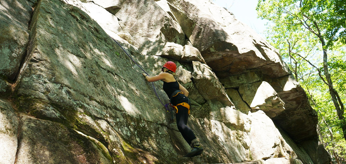 guided rock climbing bretton woods